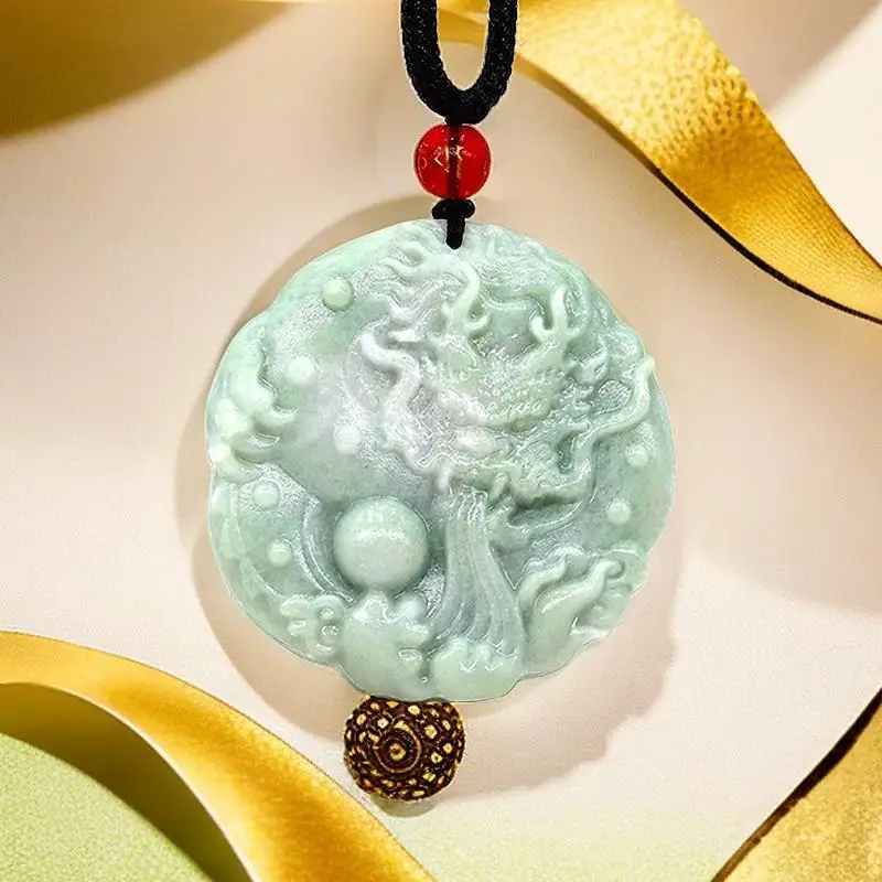 Vintage Fashion In Chinese - Colgante de dragón de Jade, talismanes