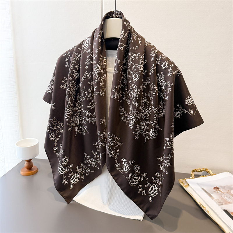 Vintage Fashion Hijab - Pañuelo cuadrado de lujo vintage de