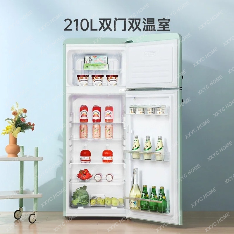 Vintage Fashion Rental - Un refrigerador pequeño de alquiler de