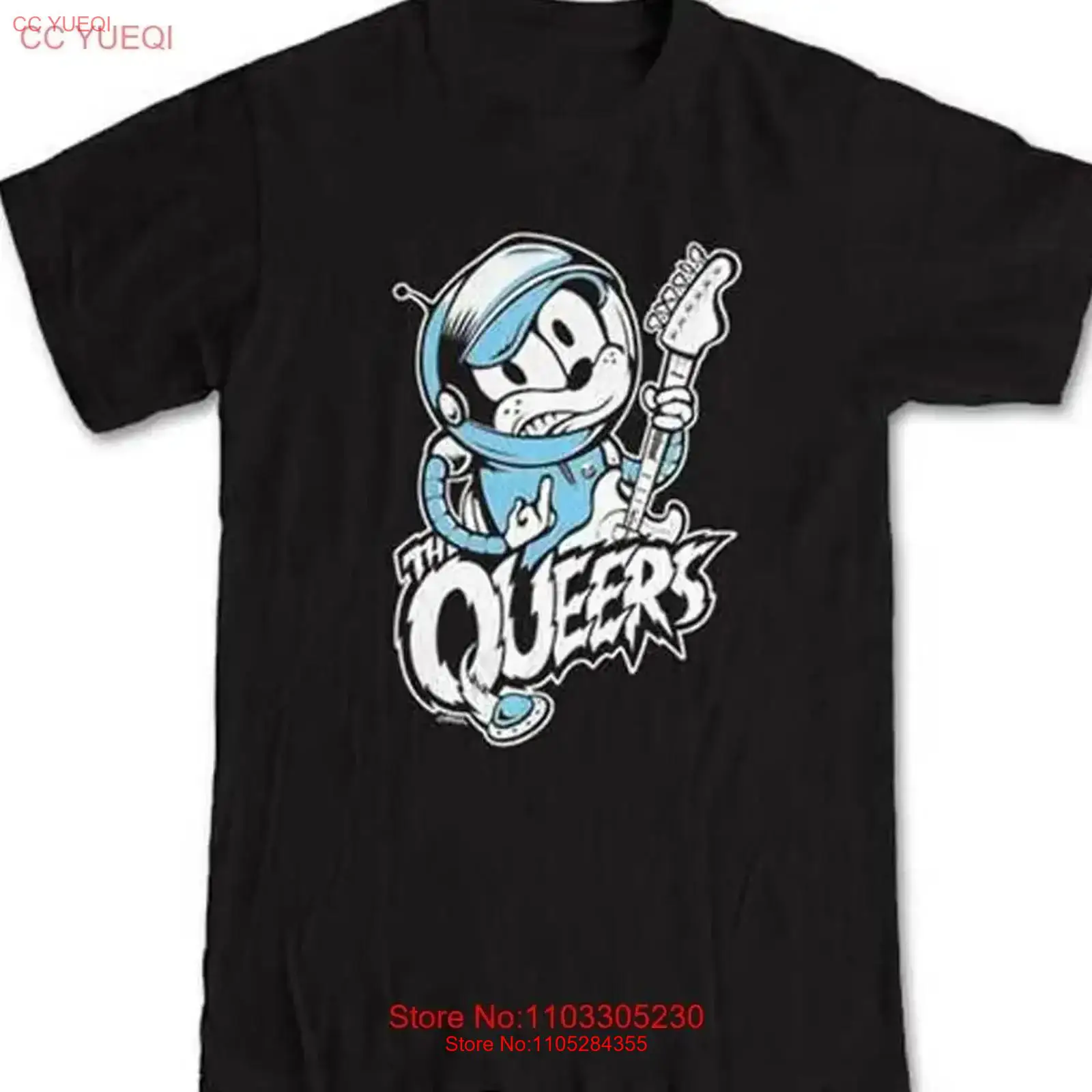 Vintage Queer Fashion - Camiseta negra divertida de la banda