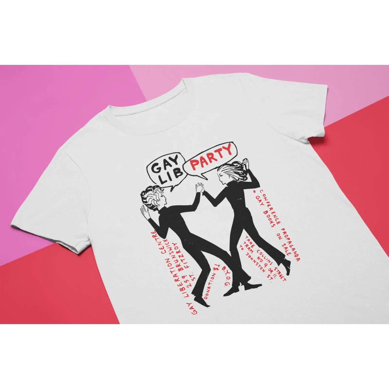 Vintage Queer Fashion - Camiseta Vintage Gay Lib Party con