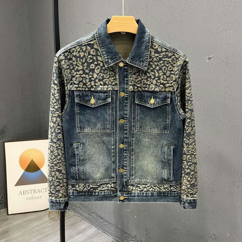 Patchwork Jean Jacket - Chaqueta de Mezclilla Estilo Coreano para
