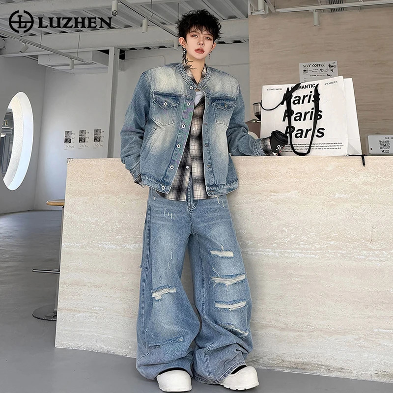 Vintage Fashion For Men - LUZHEN 2026 Conjunto de Dos Piezas