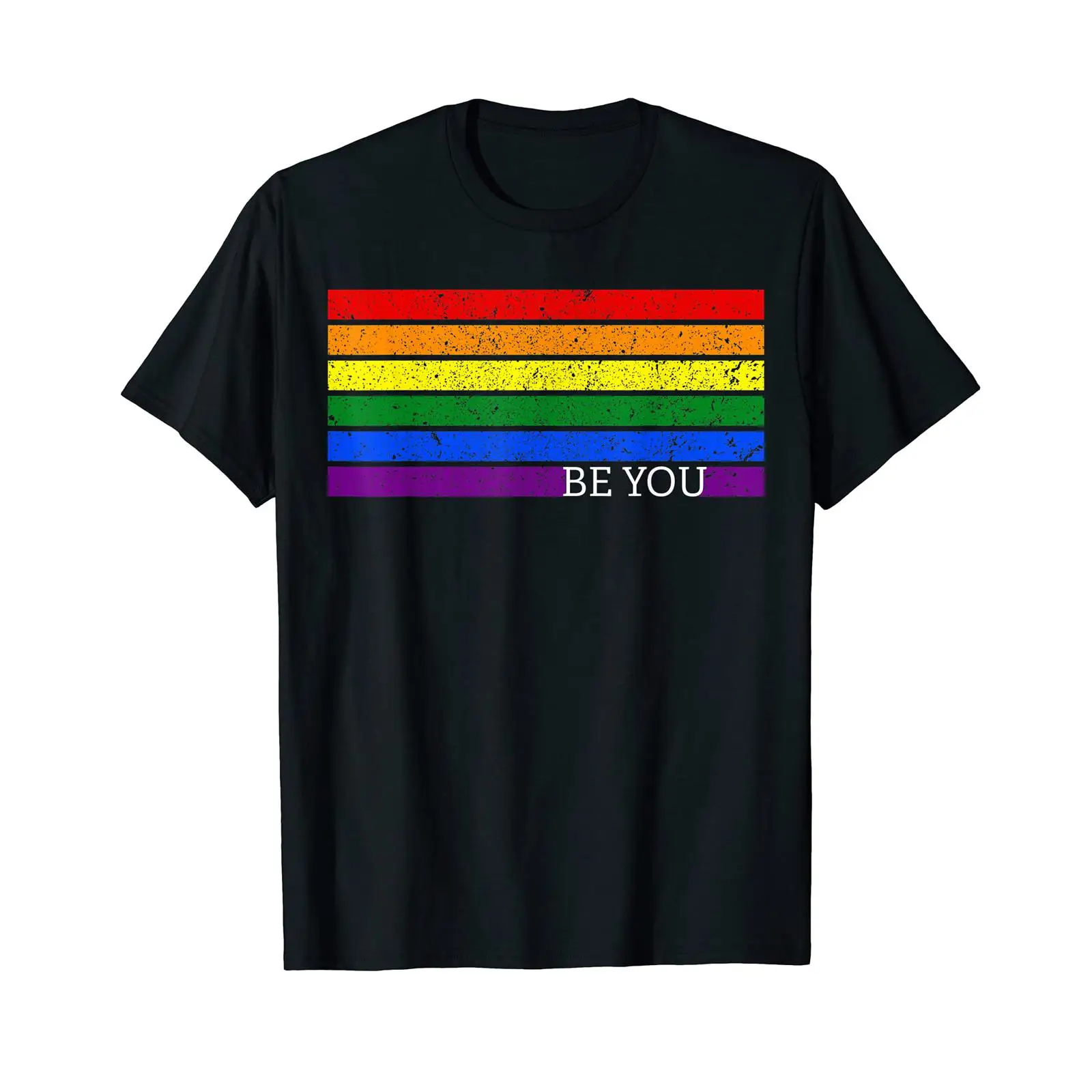 Vintage Queer Fashion - Camiseta con estampado desgastado Be You