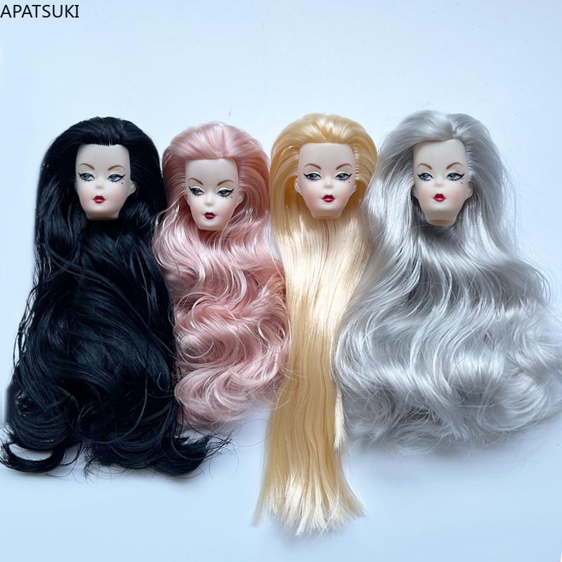 Vintage Fashion Doll - Cabeza de Muñeca con Cabello Ondulado