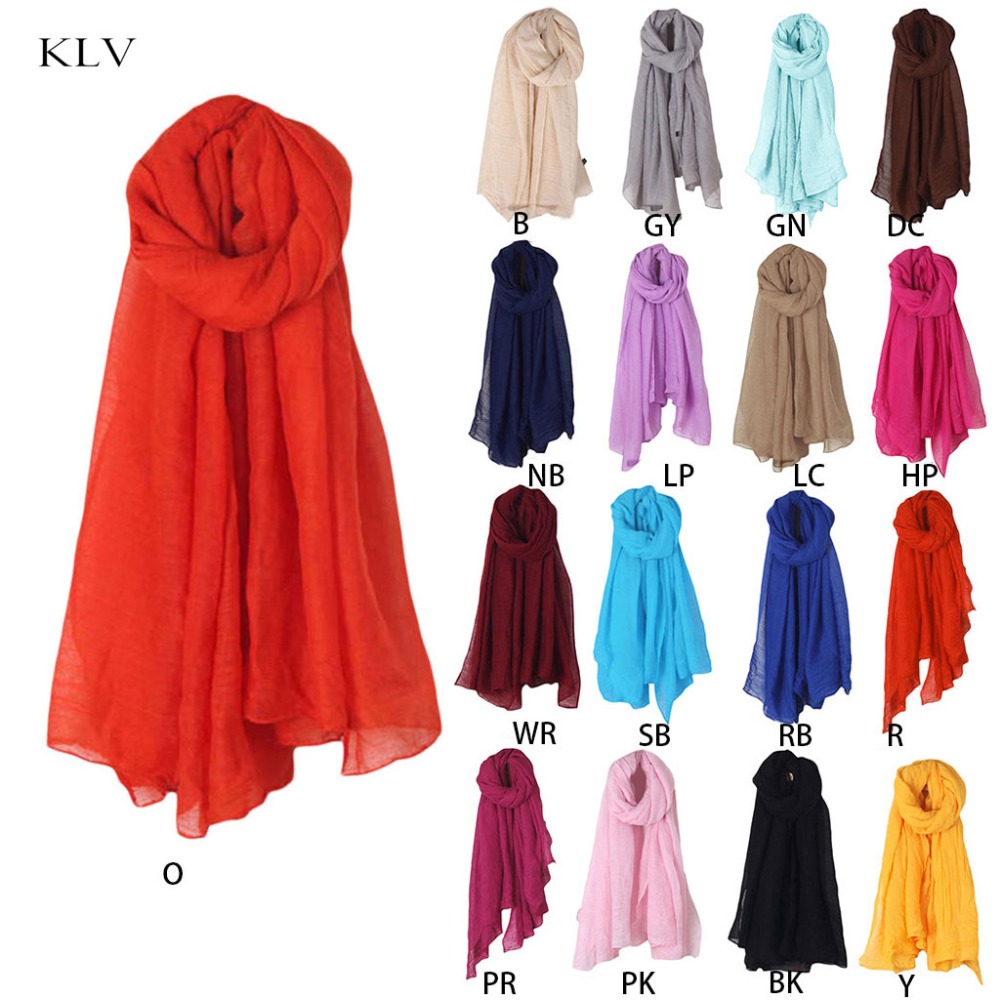 Vintage Fashion Hijab - 2020 moda nueva 16 colores bufanda