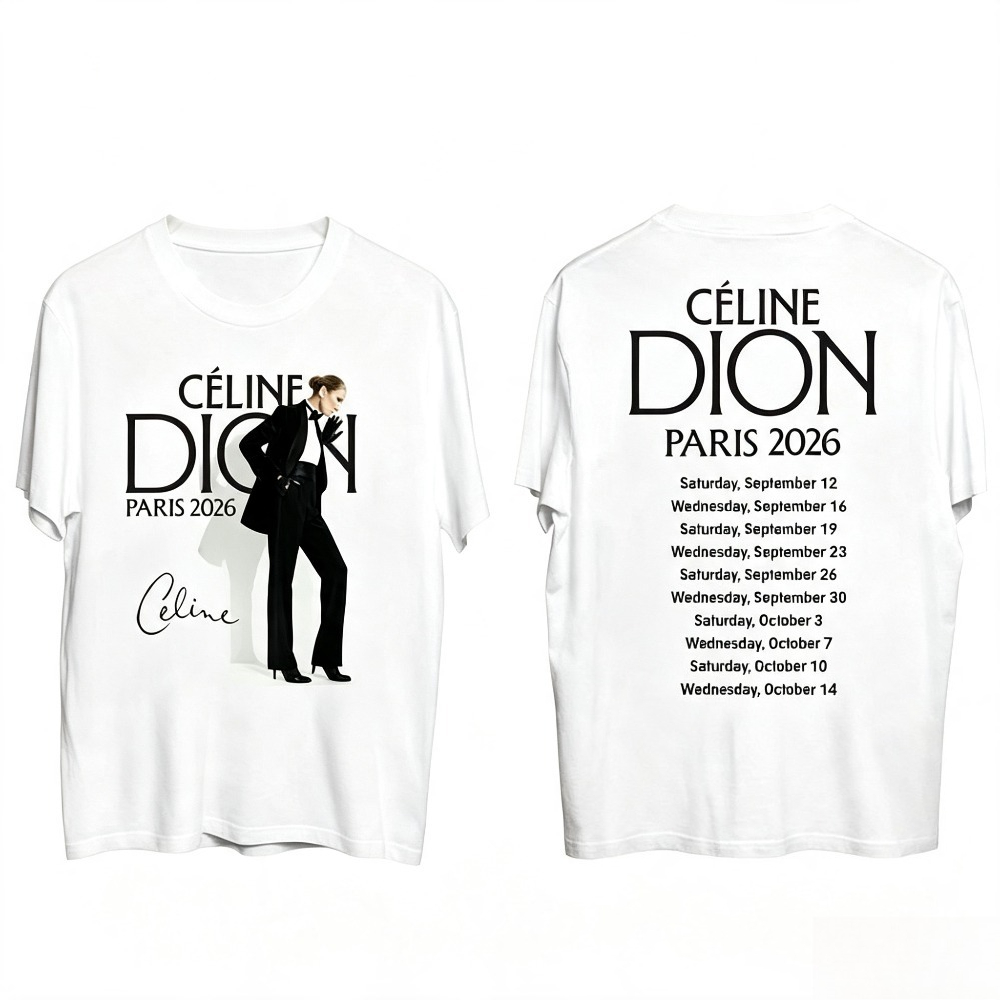 Vintage Fashion In Paris - Camiseta de la gira de Celine