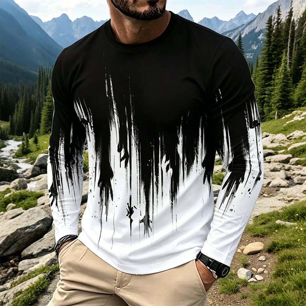 Vintage Fashion For Men - Camiseta de Manga Larga para Hombre