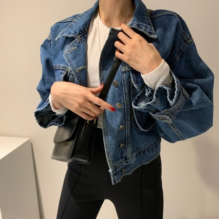 Primavera otoño nueva llegada  - Patchwork Jean Jacket reseña y precio