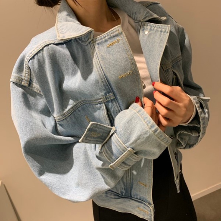 Primavera otoño nueva llegada  - Patchwork Jean Jacket reseña y precio