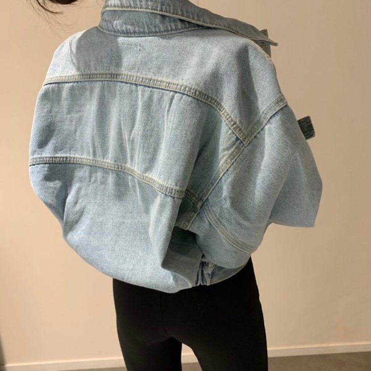 Primavera otoño nueva llegada  - Patchwork Jean Jacket reseña y precio
