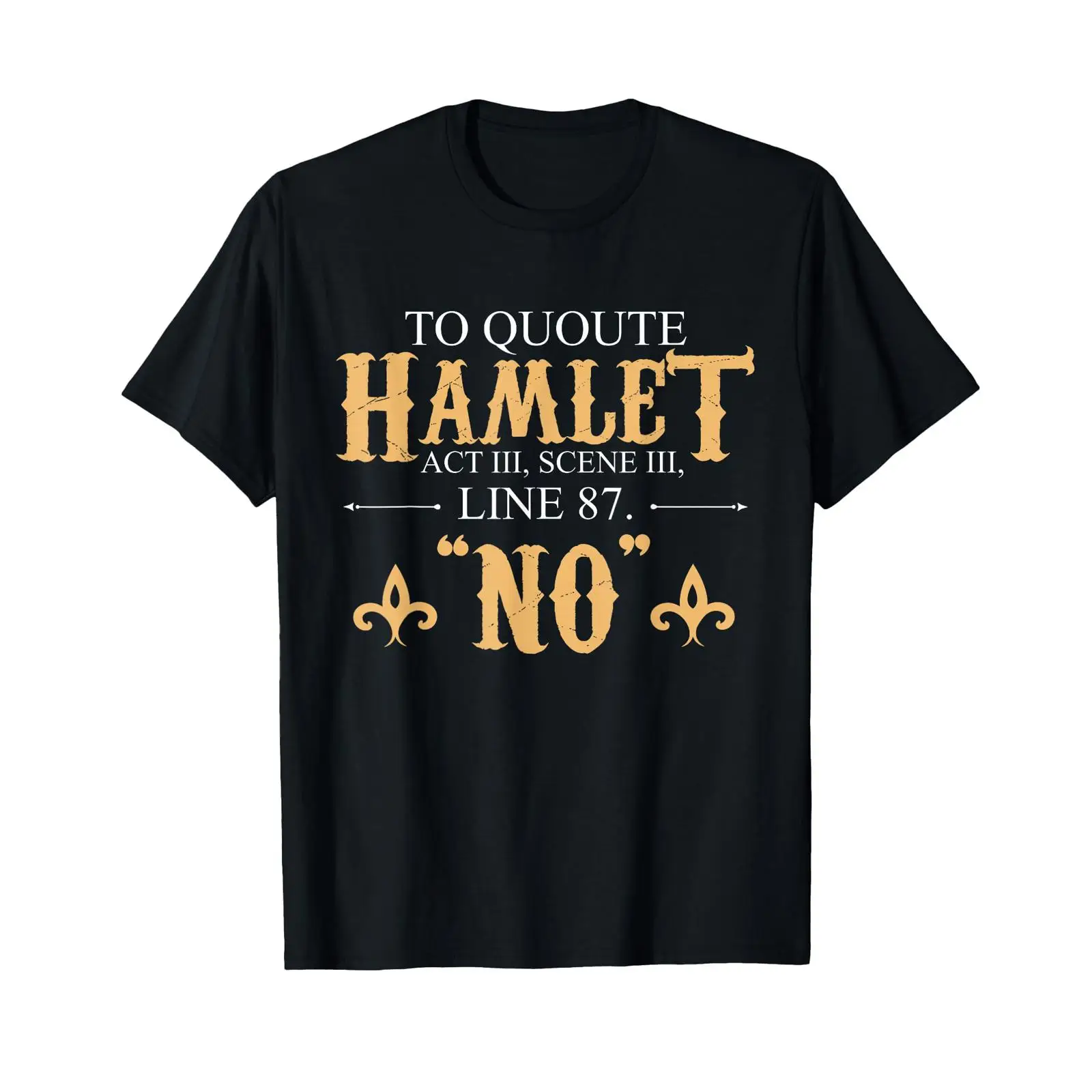 Camiseta con una cita de Hamle - Vintage Fashion Quotes Short reseña y precio