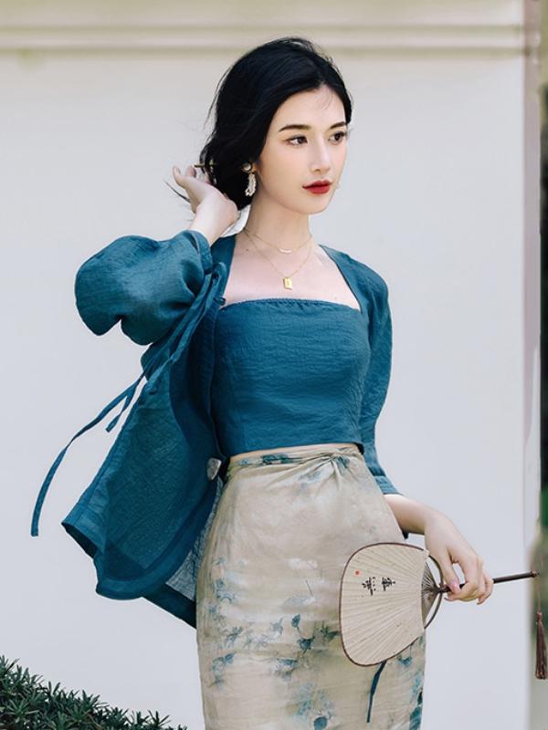 Conjunto de Falda y Top Halter - Vintage Fashion In Chinese reseña y precio