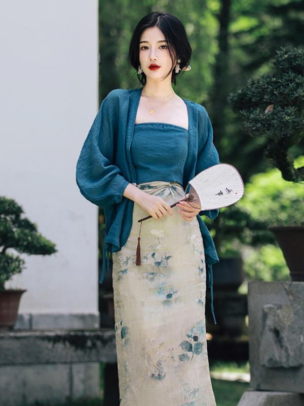 Conjunto de Falda y Top Halter - Vintage Fashion In Chinese reseña y precio