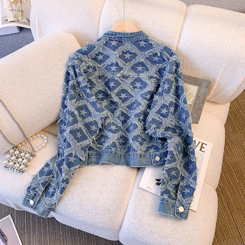 Abrigo de mezclilla para mujer - Patchwork Jean Jacket reseña y precio