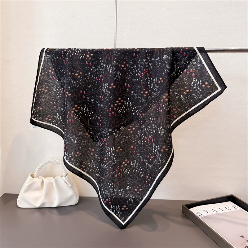 Bufanda femenina cuadrada pequ - Vintage Fashion Hijab reseña y precio