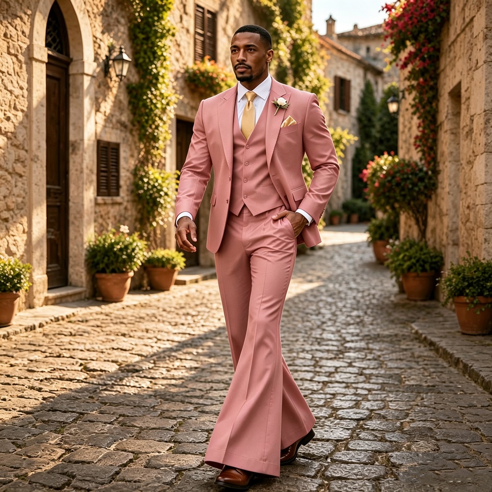 Traje de Boda Estilo Vintage d - Wide Leg Trouser 70S reseña y precio