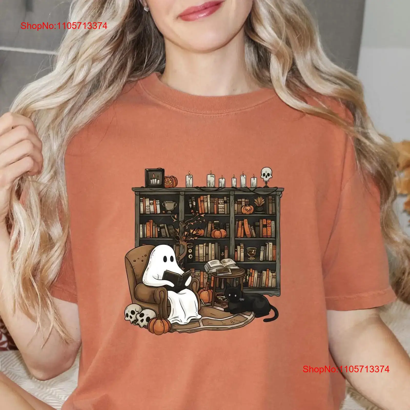 Camiseta Bookish Ghost con dis - Vintage Fashion Library reseña y precio
