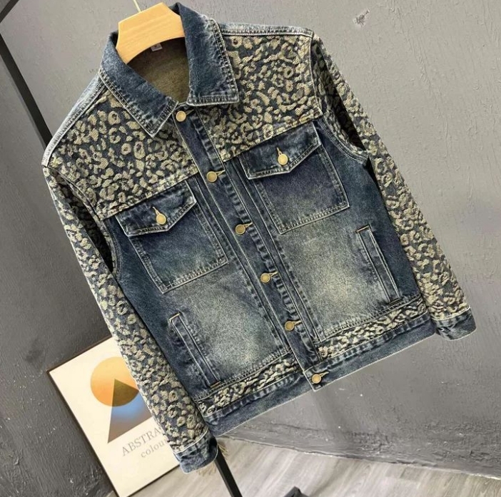 Chaqueta de Mezclilla Estilo C - Patchwork Jean Jacket reseña y precio
