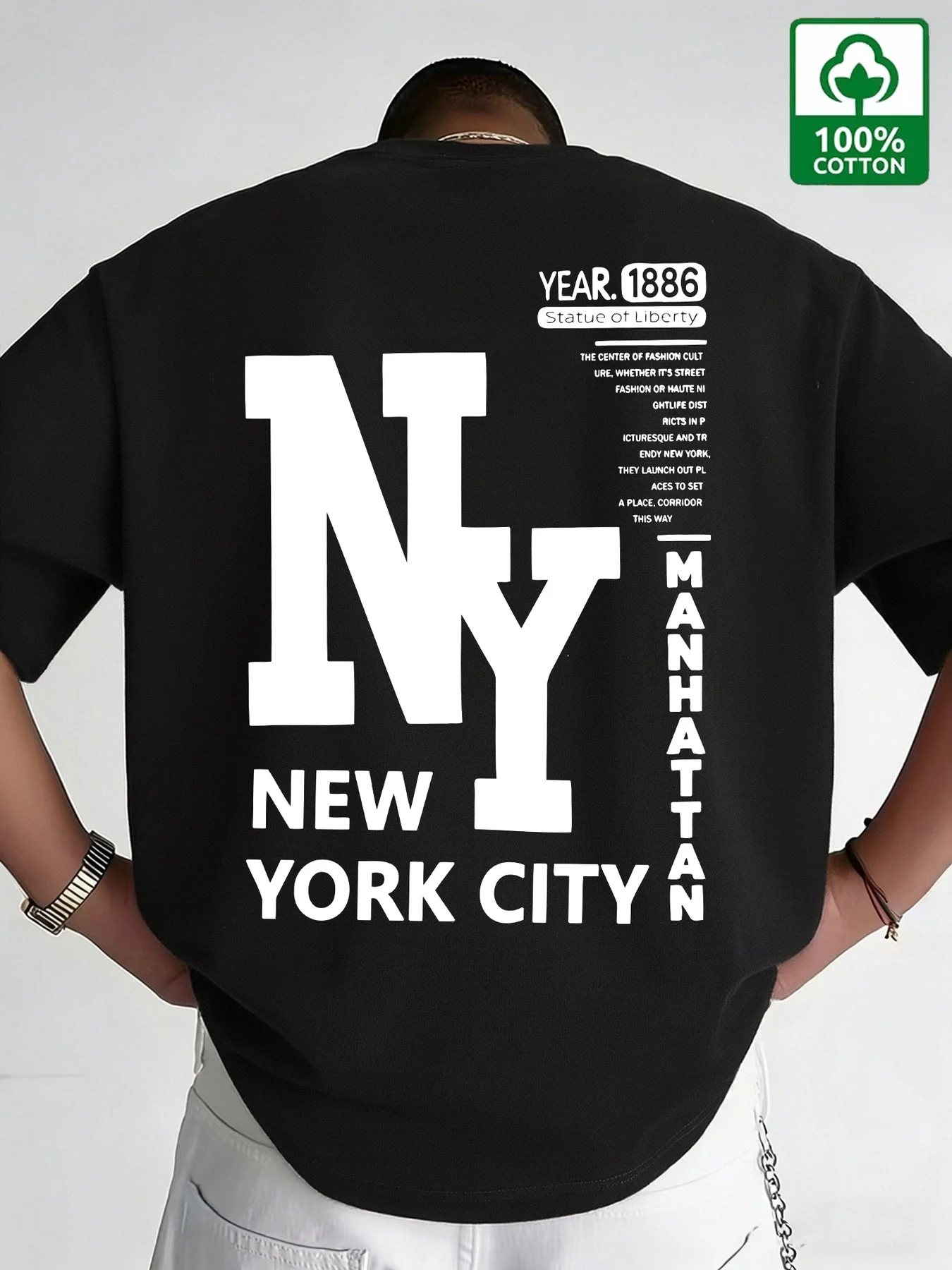Camiseta de Hombre NYC, Algodó - Vintage Fashion York reseña y precio