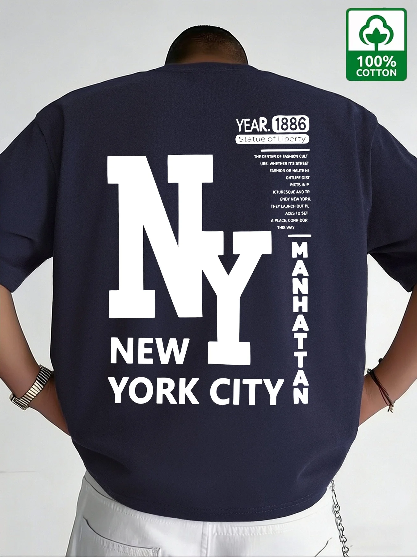 Camiseta de Hombre NYC, Algodó - Vintage Fashion York reseña y precio