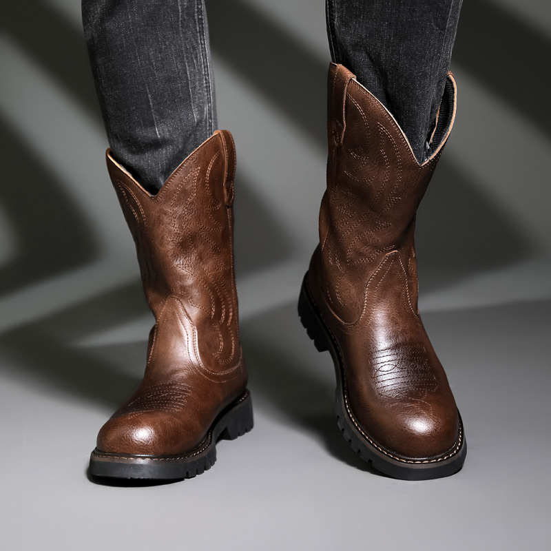 Botas De vaquero a la moda par - Vintage Fashion For Men reseña y precio