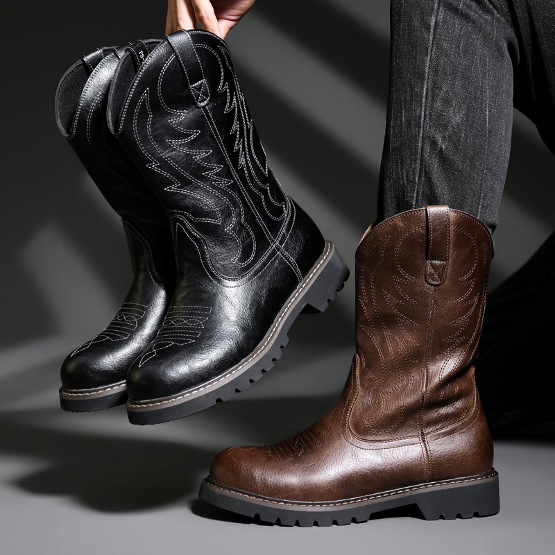 Botas De vaquero a la moda par - Vintage Fashion For Men reseña y precio