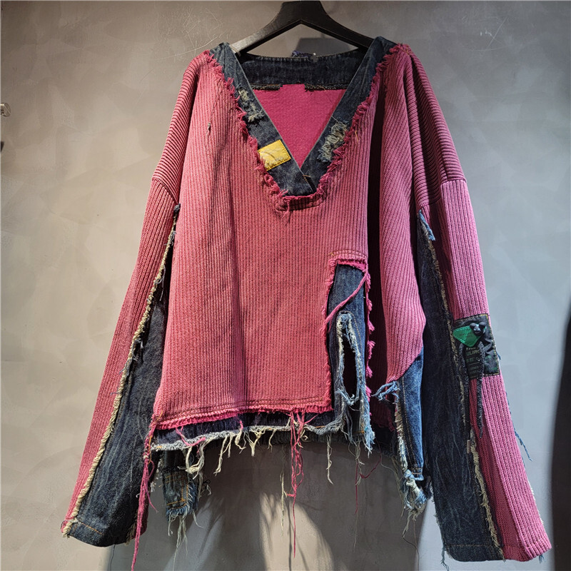 WTHT moda mujer Denim empalmad - Vintage Fashion Influencer reseña y precio