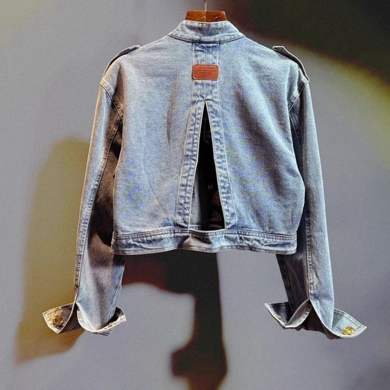 Chaqueta Blusa para Mujer, Est - Patchwork Jean Jacket reseña y precio