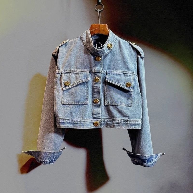 Chaqueta Blusa para Mujer, Est - Patchwork Jean Jacket reseña y precio