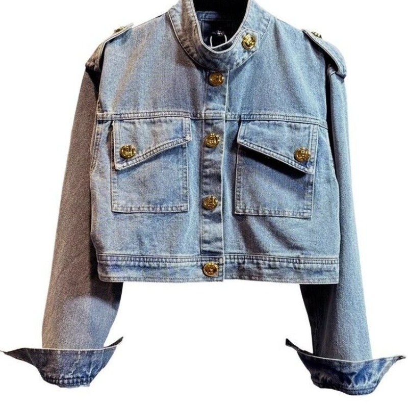Chaqueta Blusa para Mujer, Est - Patchwork Jean Jacket reseña y precio