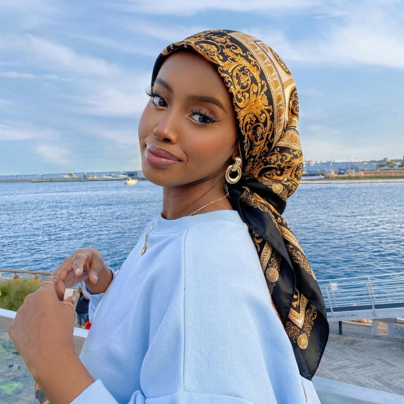 Pañuelo Cuadrado de Satén Vint - Vintage Fashion Hijab reseña y precio