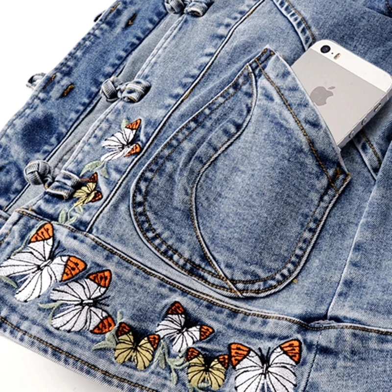 Chaqueta Vaquera Bordada para  - Patchwork Jean Jacket reseña y precio