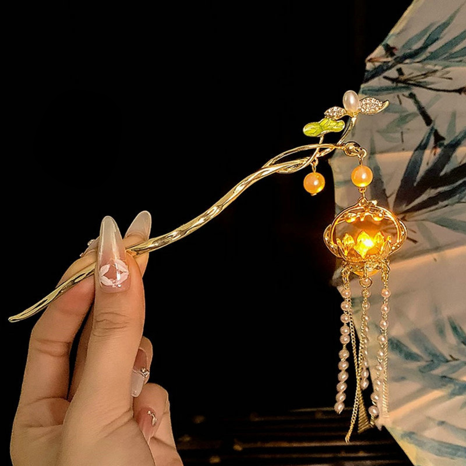 Horquilla de flor luminosa par - Vintage Fashion In Chinese reseña y precio