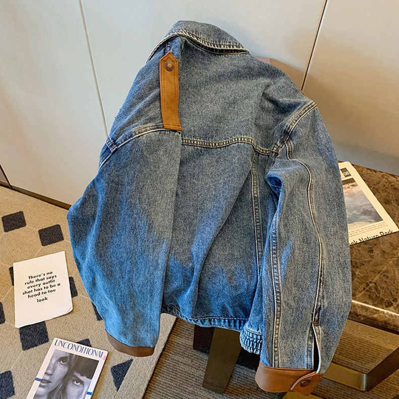 Chaqueta de mezclilla vintage  - Patchwork Jean Jacket reseña y precio