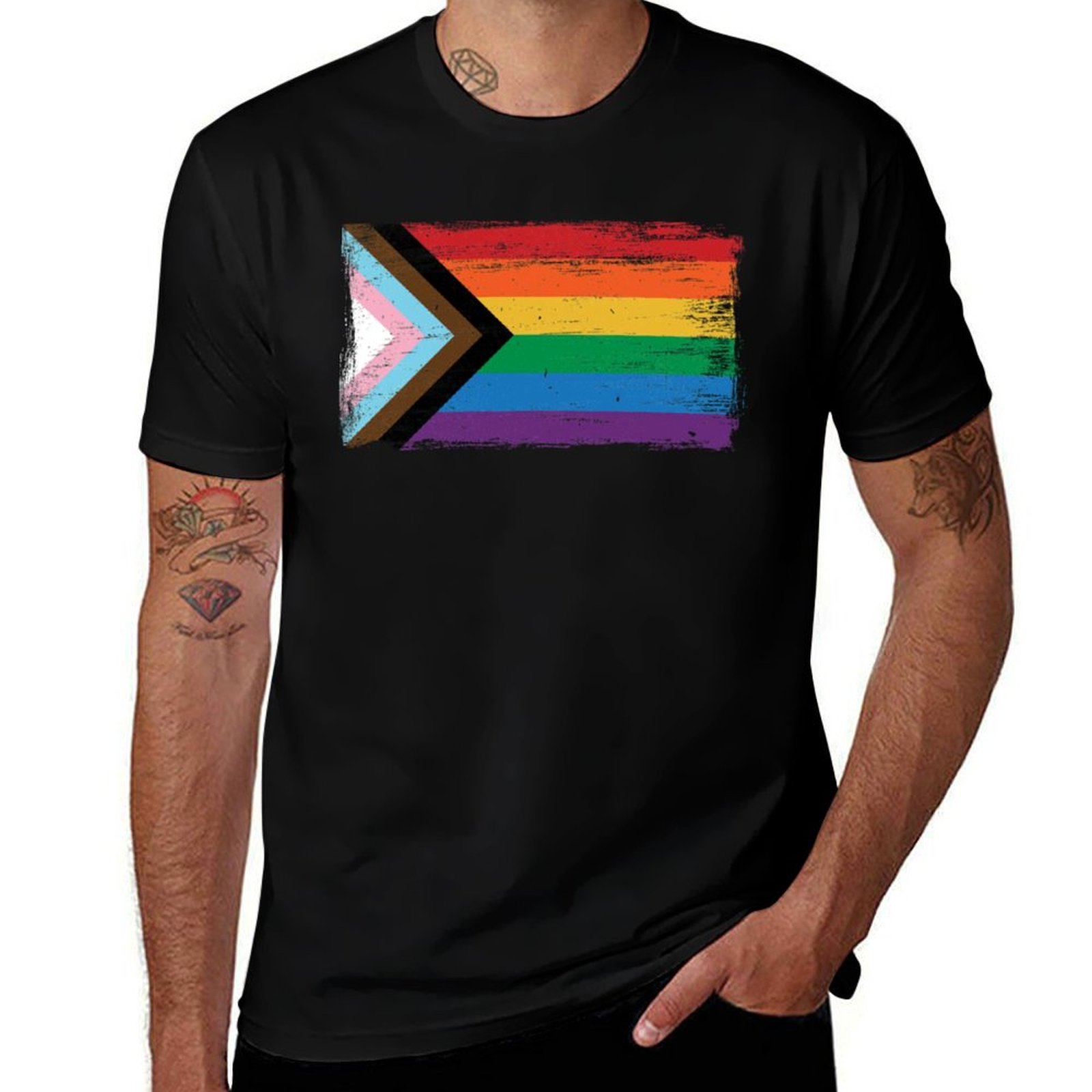 Camiseta LGBTQ con la Bandera  - Vintage Queer Fashion reseña y precio