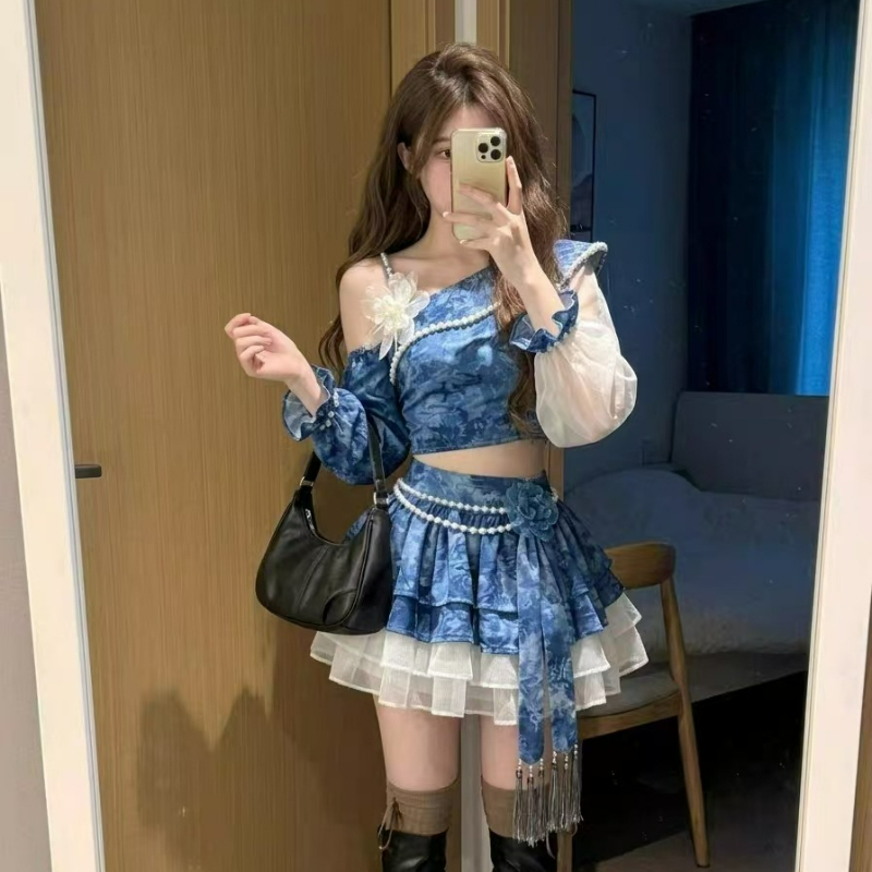 Conjunto de Falda Lolita Elega - Vintage Fashion Japan reseña y precio