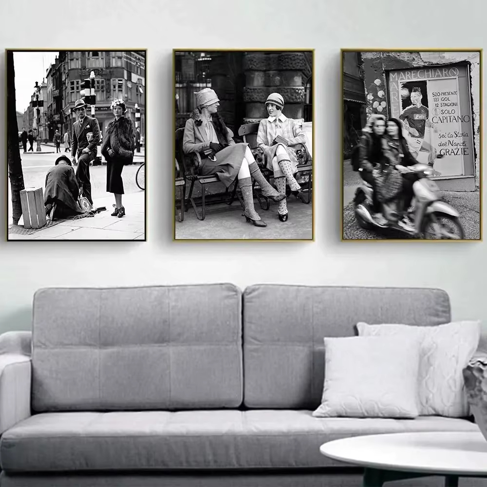 Póster de pared con estampado  - Vintage Fashion In Paris reseña y precio