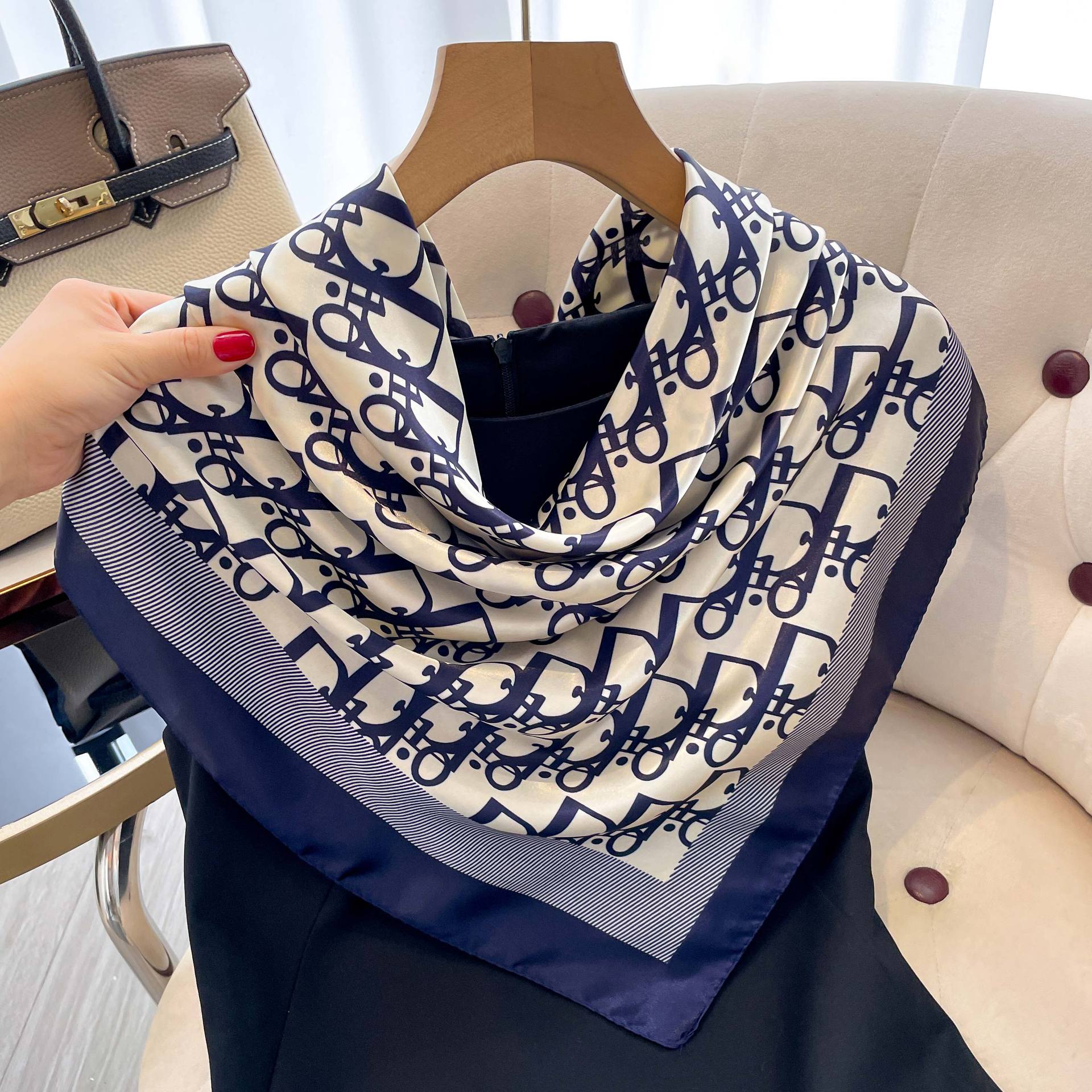 1 Uds. Bufanda de seda de 90cm - Vintage Fashion Hijab reseña y precio