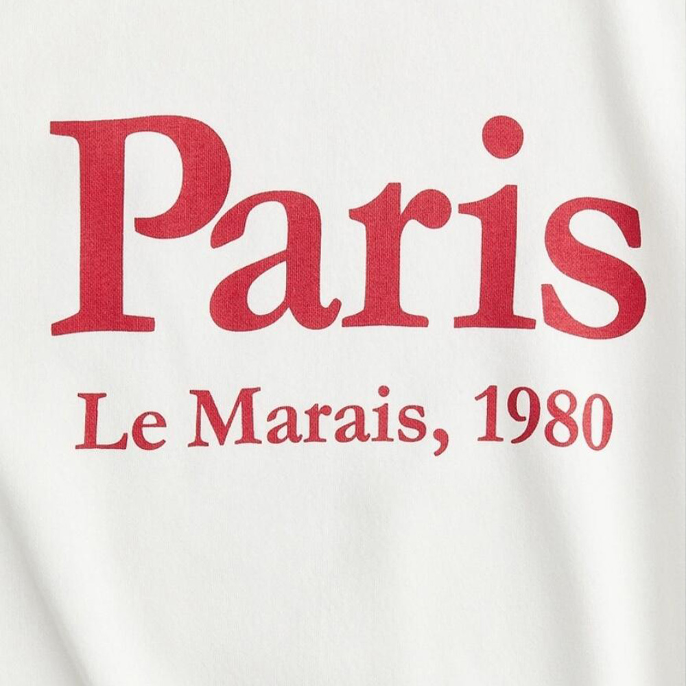 Sudadera de algodón con cuello - Vintage Fashion In Paris reseña y precio